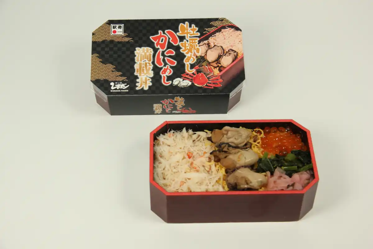 牡蠣めしかにめし満載丼